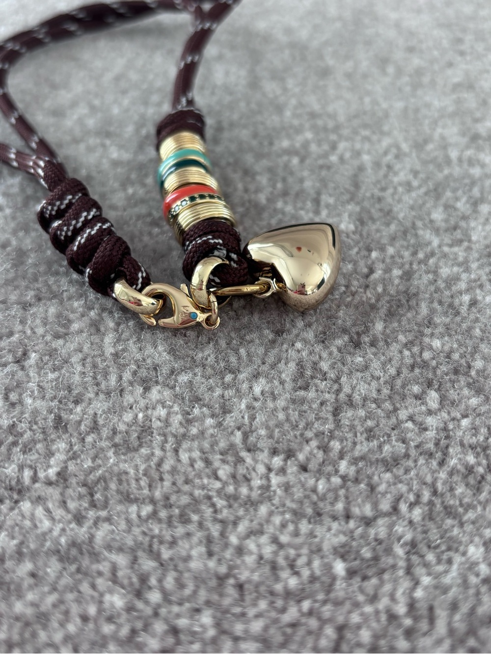 NWOT Roxanne Assoulin The Super Size Happy Cord Necklace - Picture 7 of 7